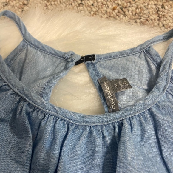 Charlotte Russe top blue Size M - Picture 2 of 2